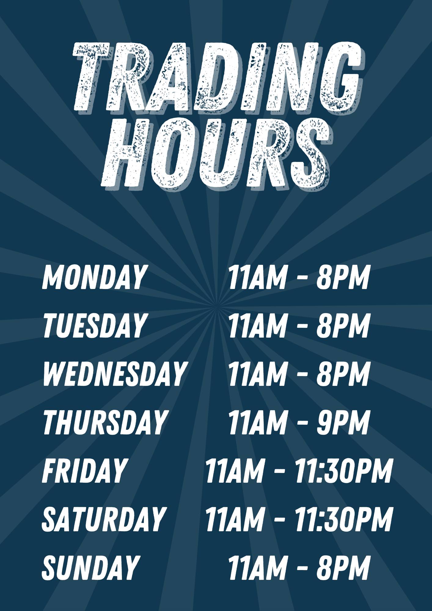 Trading Hours
